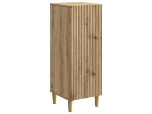 Buffet - bahut - meuble de rangement chêne artisanal 33 x 34,5 x 90 cm bois d'ingénierie