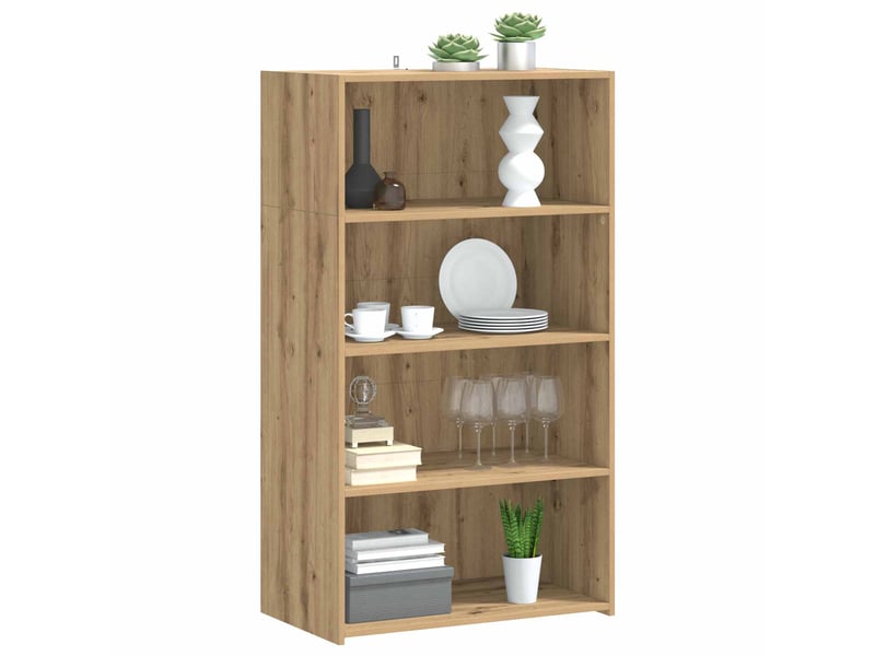  Haut armoire, armoire de rangement chêne artisanal 70x41x124 cm bois d'ingénierie  - Conforama C
