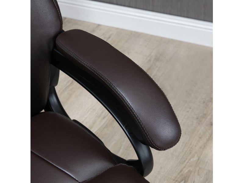  Fauteuil de bureau 72 x 83 x 114-122 cm – marron – hauteur réglable, fonction basculante et roulettes 360°  - Conforama D