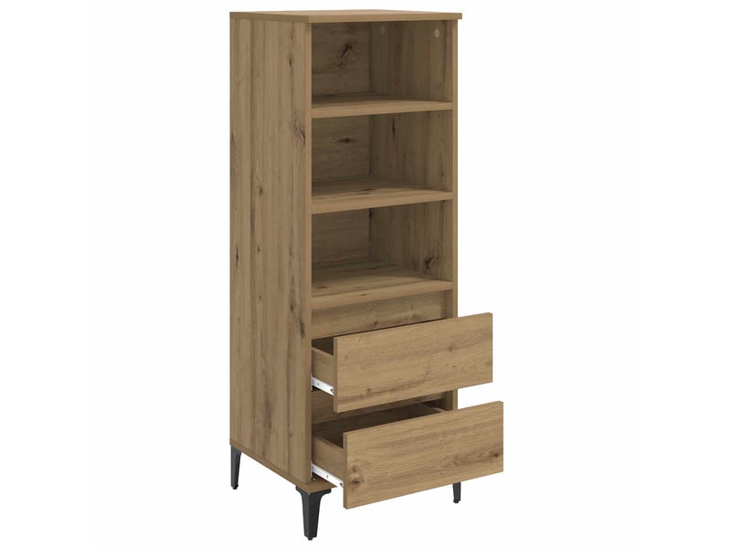  Buffet - haut armoire chêne artisanal 40 x 36 x 110 cm bois d'ingénierie  - Conforama E