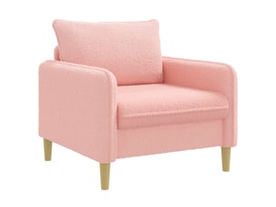 Fauteuil relax manuel VIDAXL  Tissu rose