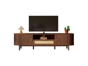 Meuble tv coloris marron 175 cm   