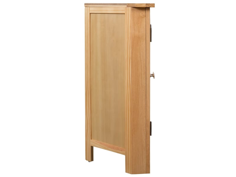  Armoire de rangement, armoire d'angle 80x33,5x78 cm bois de chêne massif  - Conforama C