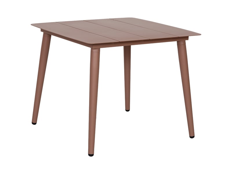  Table en aluminium brun 90x90x75h cm  - Conforama A