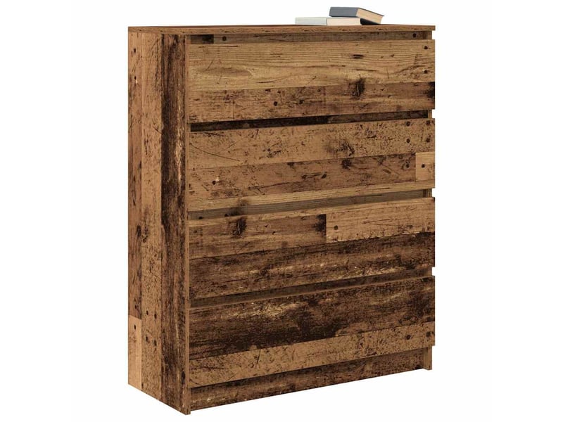  Buffet - bahut - meuble de rangement vieux bois 80x35x99 cm bois d'ingénierie  - Conforama D
