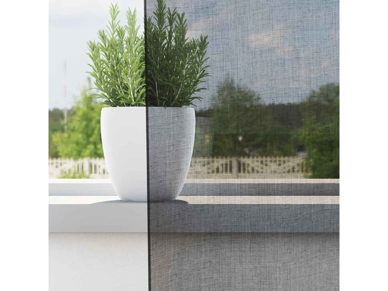 Lot de 2 rideaux en voile, voilages avec passe-tringles noir cf44457 - Conforama C