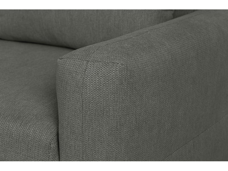  Canape droit convertible gris 2 places  - Conforama S