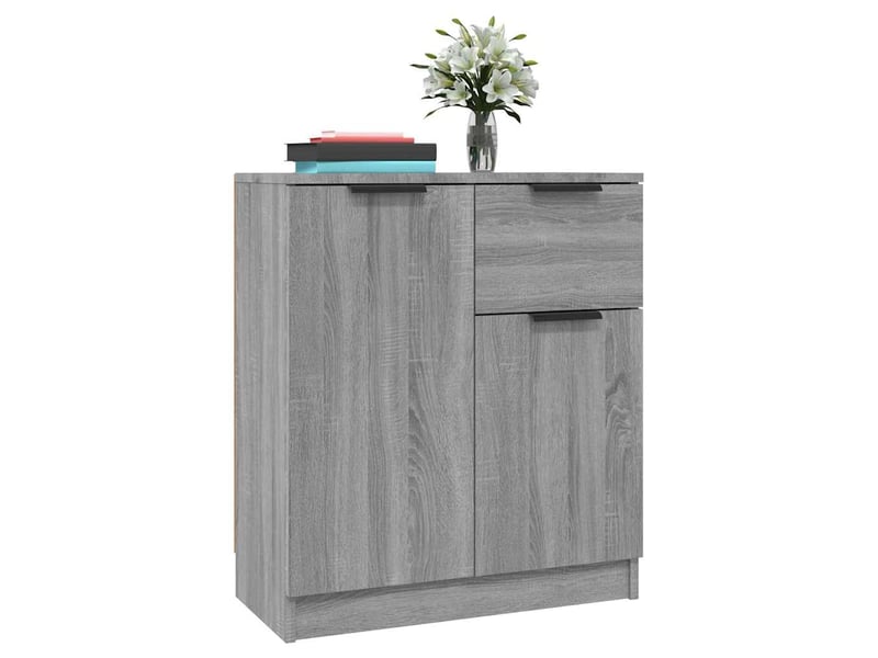  Buffet - bahut - meuble de rangement sonoma gris 60x30x70 cm bois d'ingénierie  - Conforama E