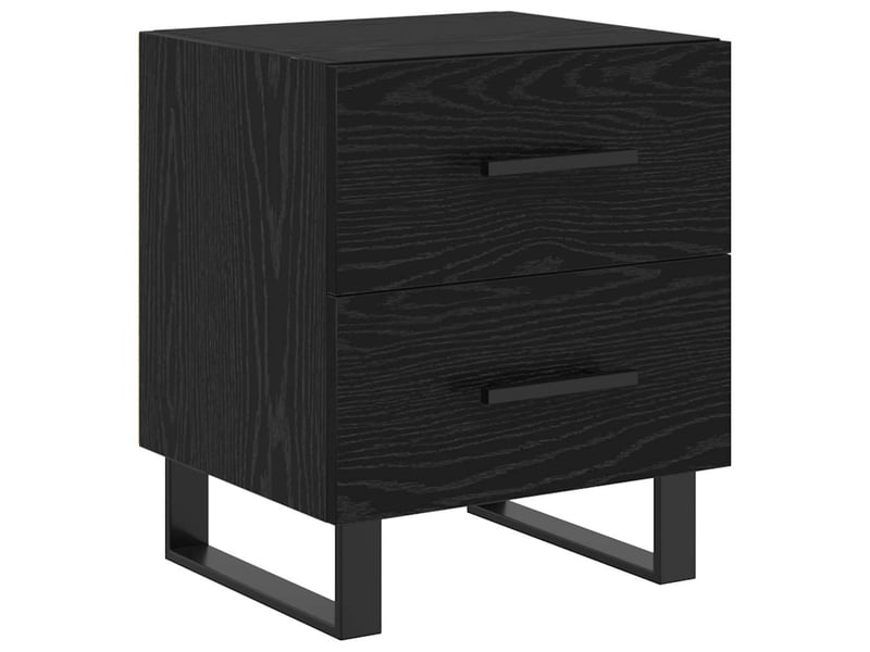  Table de chevet 2 pièces chêne noir 40 x 35 x 47,5 cm  - Conforama E