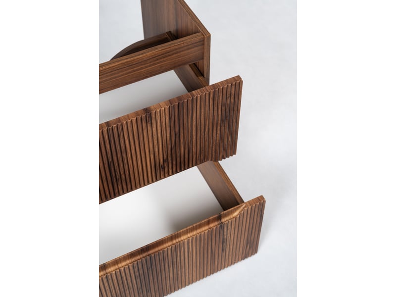  Meuble sous vasque suspendu novo effet noyer warmia 80 cm  - Conforama E