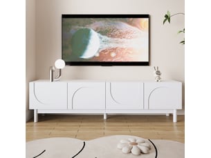 Meuble tv coloris blanc 34 cm DESMIU