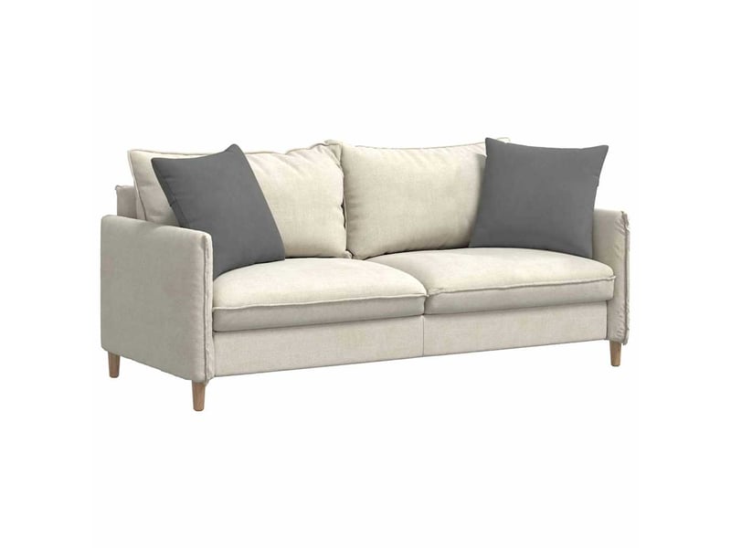 Lot de 2 coussins de canapé, coussins décoratifs tissu gris foncé 50 x 50 cm cf58863  - Conforama C