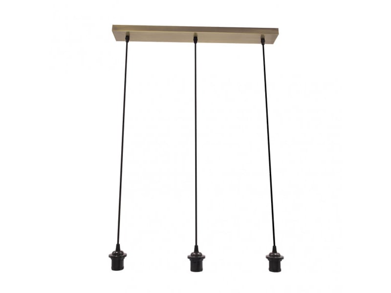  Armature de rampe de plafond fabrilamp nia cuir 3 x e27 réglable 15-105 cm 60x6 cm 201293R14 - Conforama A