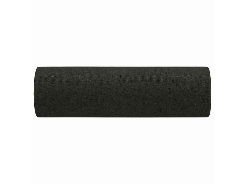  Lot de 2 coussins décoratifs noir ø15x50 cm tissu cf60883  - Conforama D