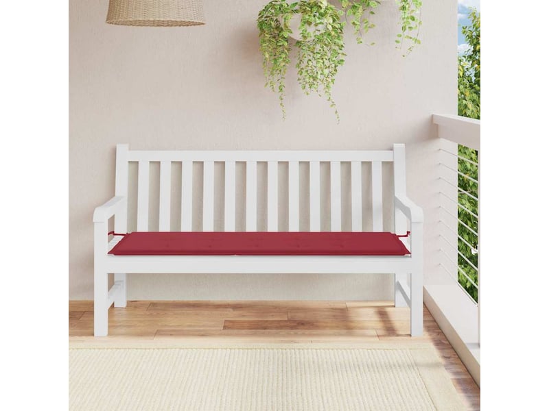  Coussin de banc de jardin, coussin d'assise rouge bordeaux 150x50x3 cm cf52812  - Conforama B