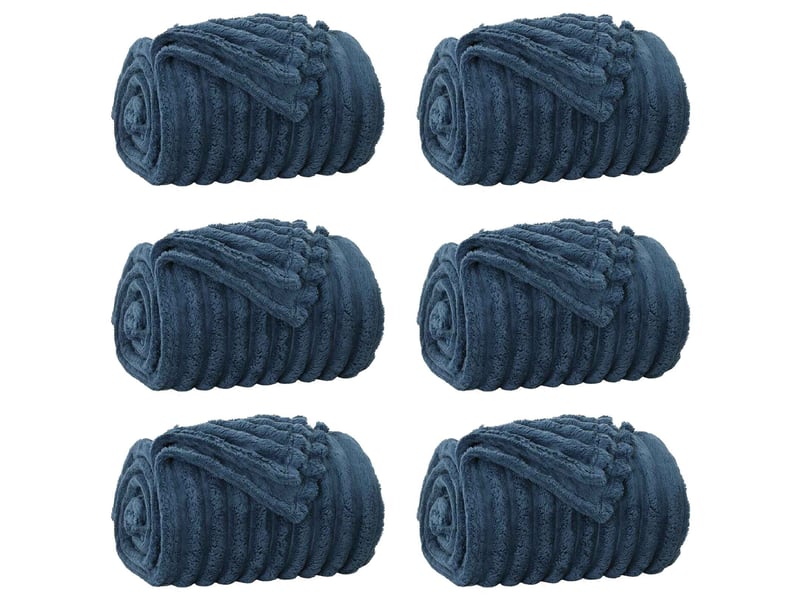  Couverture jetée de canapé 6 pcs bleu marine 240x220 cm 8.76 kg  - Conforama A