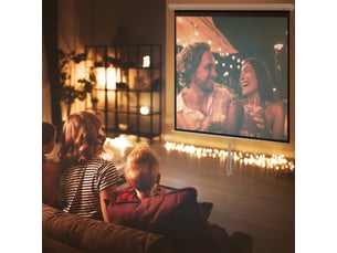 Écran de projection tv et home cinema de 99 pouces projecteur vidéo 1:1 4k hd, 178l x 178h cm