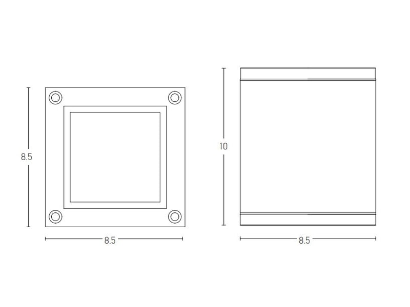  Zambelis roman spot encastré extérieur romain en saillie, graphite, 1xgu10, ip65  - Conforama D