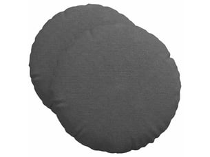 Lot de 2 coussins de siège, coussins décoratifs tissu en velours côtelé gris foncé cf59805