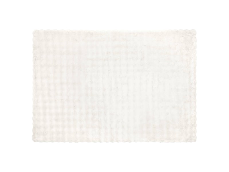  Couverture décorative, couverture antidérapante en fausse de lapin olite blanc shl96874  - Conforama E