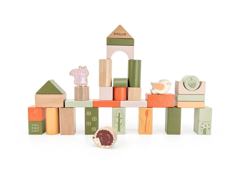  Blocs de construction viga 44230 polarb - 50 pièces en bois 6971608442308 - Conforama B