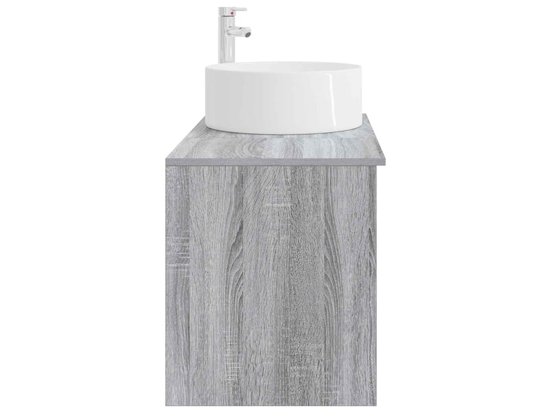Ensemble de mobilier de salle de bain 2 pcs sonoma gris shl7663 - Conforama E