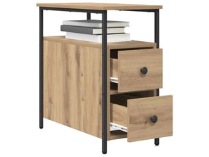 Table de chevet - cabinet de chevet - table de nuit chêne artisanal 30 x 60 x 60 cm