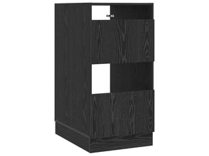 Armoire à laver chêne noir 50x68x102 cm bois d'ingénierie