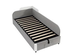 Lit coffre 90x200 cm   Qualité haut de gamme coloris bicolore