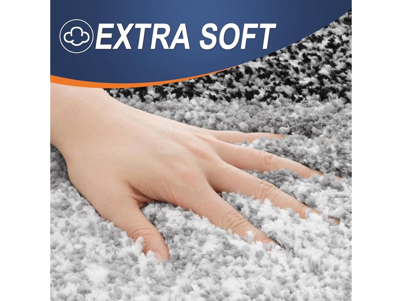  Tapis de bain en microfibre antidérapant - 16 x 24 pouces - noir  - Conforama C