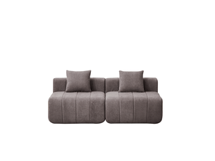 Canapé modulable, canapé de salon, pour salon, chambre, bureau, en chenille, format adapté au salon, pour intérieur
