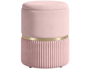 Pouf / repose pied   rose