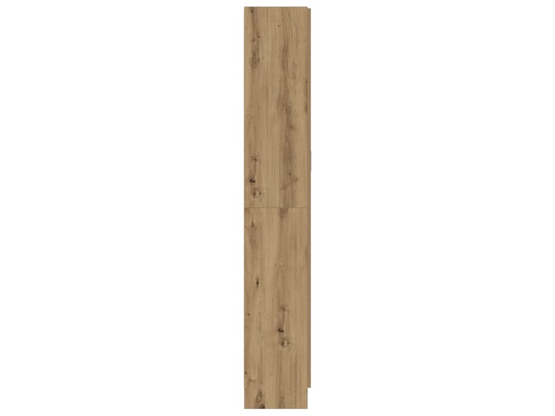 Buffet haut, meuble de rangement chêne artisanal 82,5x30,5x185 cm bois d'ingénierie - Conforama E
