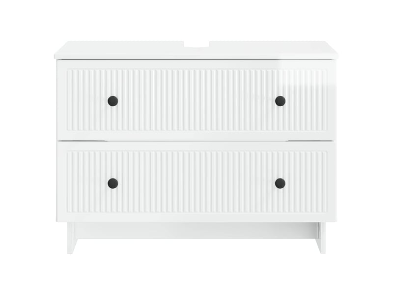 Meuble sous lavabo de salle de bain ede blanc brillant cf64868 - Conforama D