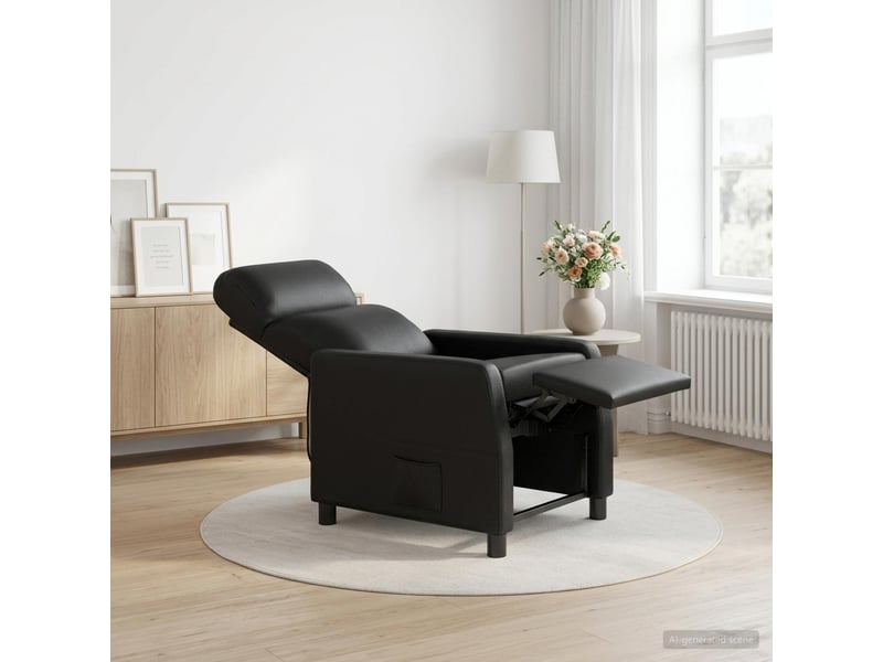 Vidaxl fauteuil inclinable noir simili cuir - Conforama B