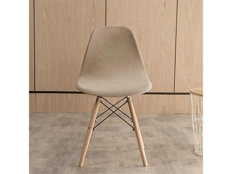  Housse de chaise - beige, 1 pièce housse de chaise style nordique, en velours élastique, luxueuse et lavable, housse de chaise de salle à manger, housse de chaise inc XLH-ZLS-009274ZLS - Conforama B