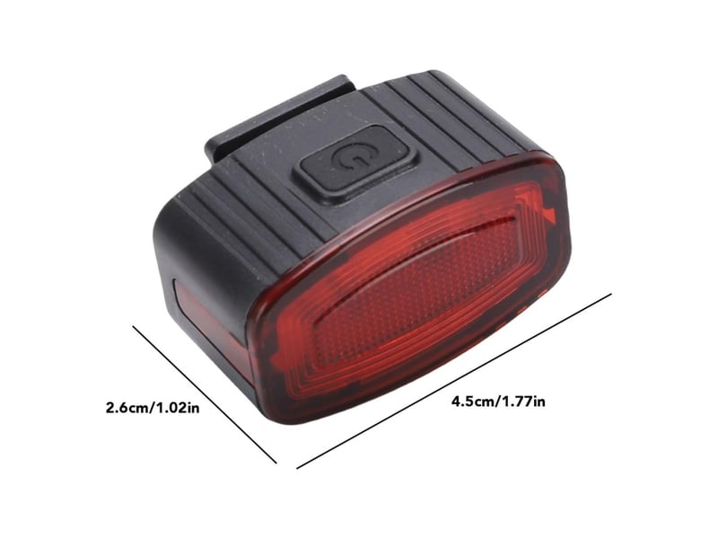  Éclairage vélo nocturne rechargeable avant arrière usb, haute luminosité étanche, vtt ville, kit complet avec feu stop  - Conforama C