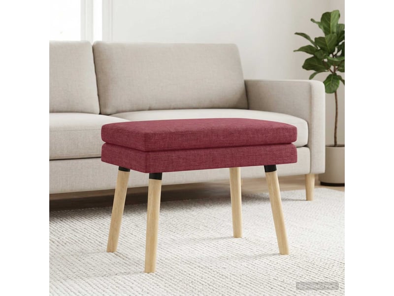  Banc d'entrée, banc à double couche bordeaux 60x40x46 cm tissu  - Conforama C