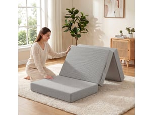 Matelas 90x200 cm <strong>DESVIAE</strong>  <strong></strong> Mousse + mémoire de forme soutien Medium épaisseur 15 cm