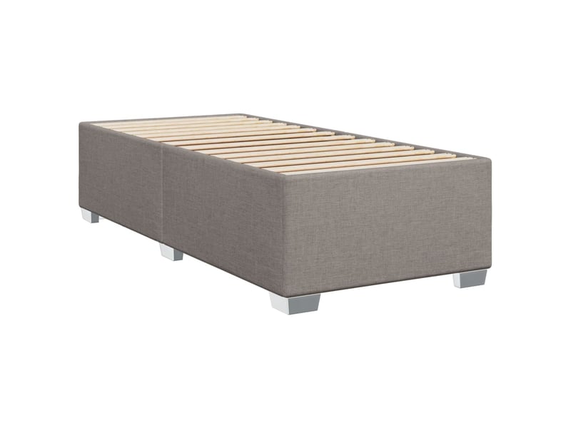  Lit simple- lit adulte -  cadre de lit sans matelas taupe 80x200 cm tissu  - Conforama B