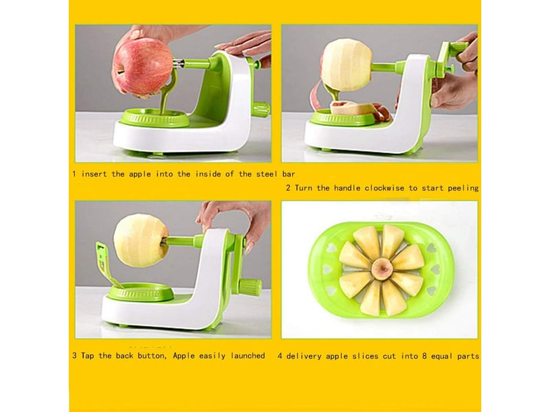  Éplucheur de pommes, éplucheur de fruits, légumes, poire, mouvement de tranche de pomme de terre  - Conforama D