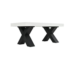 Table basse rectangulaire coloris bicolore   - 50 cmx100 cm