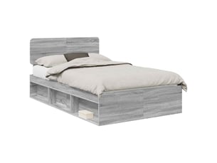 Lit 2 places 120x190cm    coloris gris