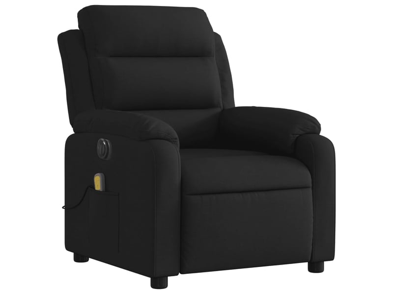 Fauteuil de massage inclinable électrique, fauteuil relax noir tissu shl83317 - Conforama D