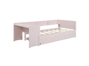 Lit gigogne 90x200 cm <strong>ZOVIRA</strong> <strong></strong> coloris rose