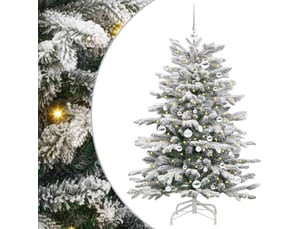 Sapin de noël - arbre de noël artificiel à branches articulées blanc 150 cm