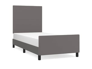 Lit simple 100x200 cm    coloris gris