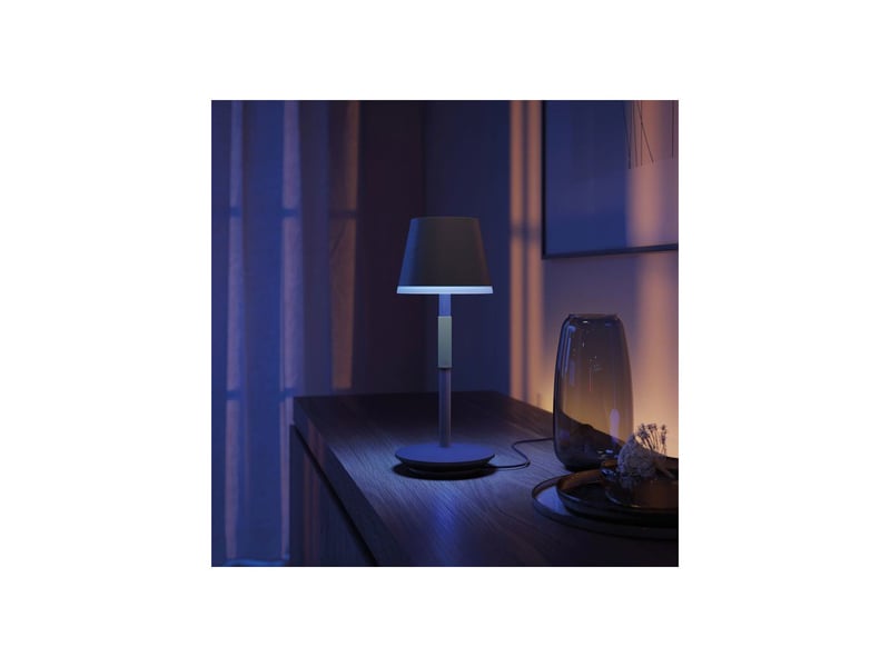  Lampe de table connectee led noir hue go portable bluetooth zigbee PHI8719514404595 - Conforama D