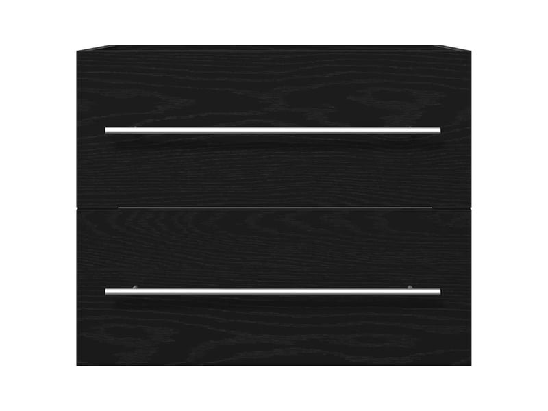 Meuble sous lavabo de salle de bain chêne noir 60x38,5x48 cm cf64847 - Conforama E