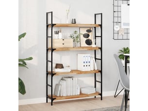 Étagère flottante, panneau de bois 100x20x4 cm acacia massif finition à l'huile cf41555